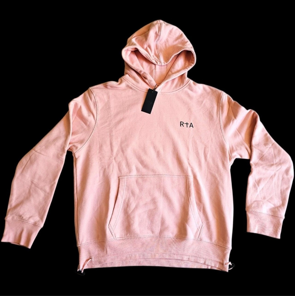 RtA Light Pink Stamp Men's Hoodie Size Large